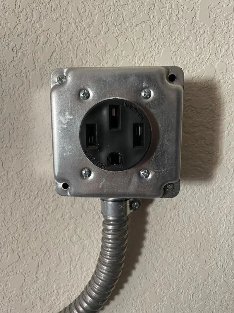NEMA 14-50 outlet installed for Electrical Panel Upgrade in San Gabriel